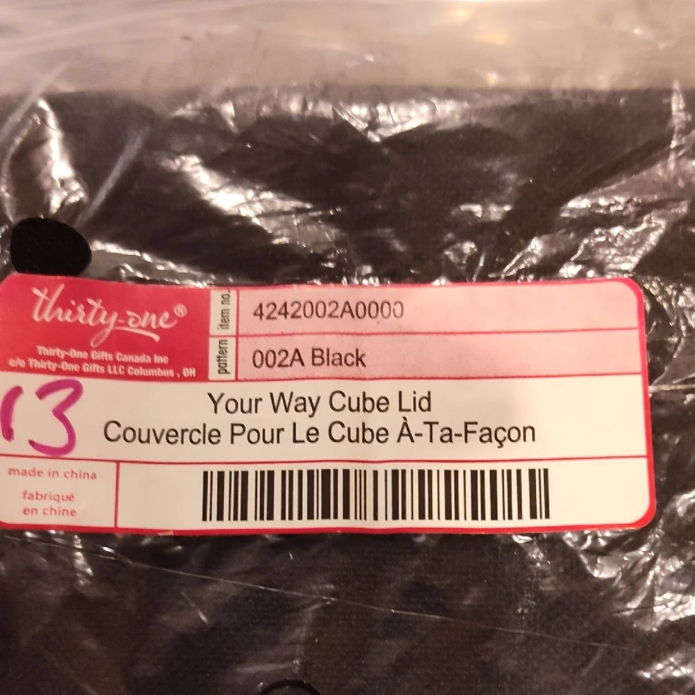 thirty-one Black Fabric Storage Bin